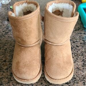Cozy Tan Kids Boots